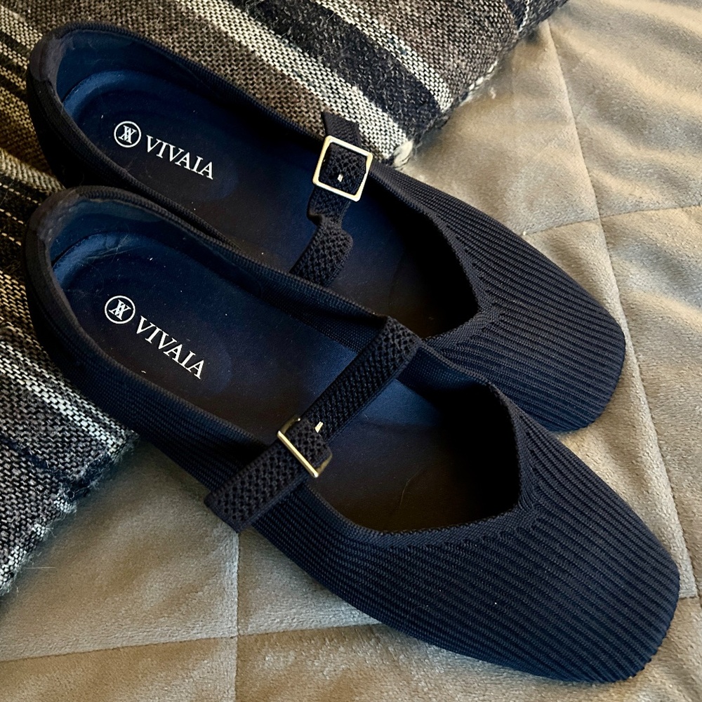 Vivaia Margot 2.0 Mary Jane, Navy, 8.5W